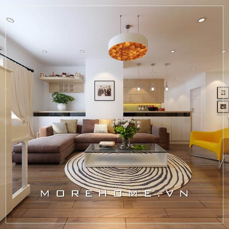 +24 mẫu thiết kế căn hộ chung cư đẹp, độc đáo với sofa hiện đại 2022